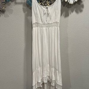 White high low dress